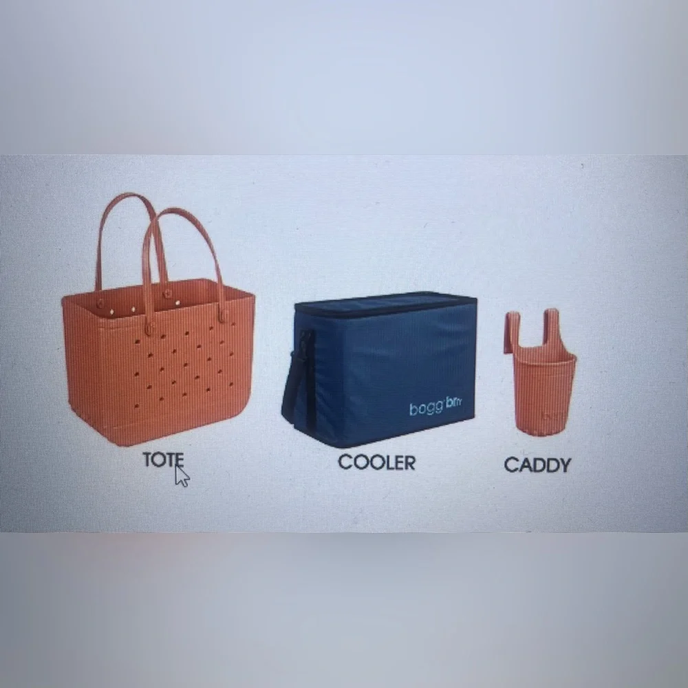 BOGG BAG Coral Tote Set with Perforated Design - Picture 2 of 14